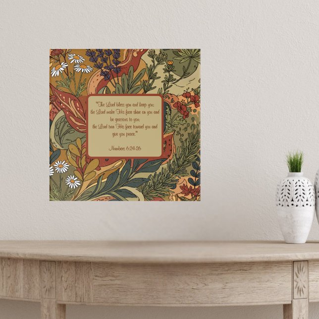 Boho Rhapsody Blessing individuell anpassbar Poster (Von Creator hochgeladen)