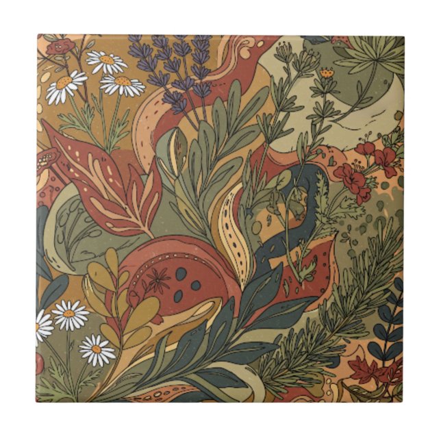 Boho Rhapsody Fliese (Vorderseite)