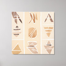 Boho Rock-Alphabet Botanische Kunst Moderne