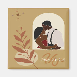 Boho Romance Ich verdiene es zu lieben Magnet