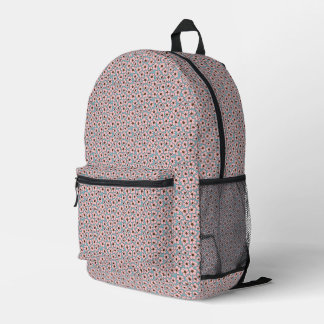 Boho Rosa Blau Blumenmuster Bedruckter Rucksack