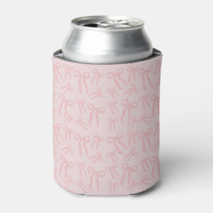 Boho-Rosa-Schleifen-Muster auf Puder-Rosa Dosenkühler