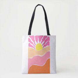 Boho rosa und orange Sonnenuntergang 