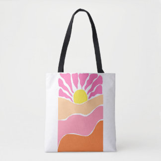 Boho rosa und orange Sonnenuntergang 