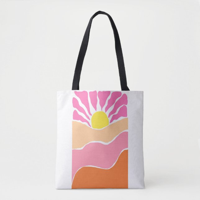 Boho rosa und orange Sonnenuntergang  (Vorderseite)