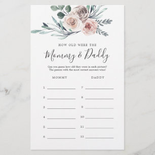 Boho Rose Baby Dusche wie alt waren Mommy und Dadd