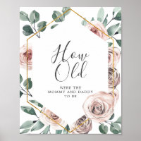 Boho Rose Baby Dusche wie alt waren Mommy und Dadd