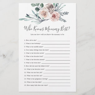 Boho Rose Babydusche, die Mama am besten kennt