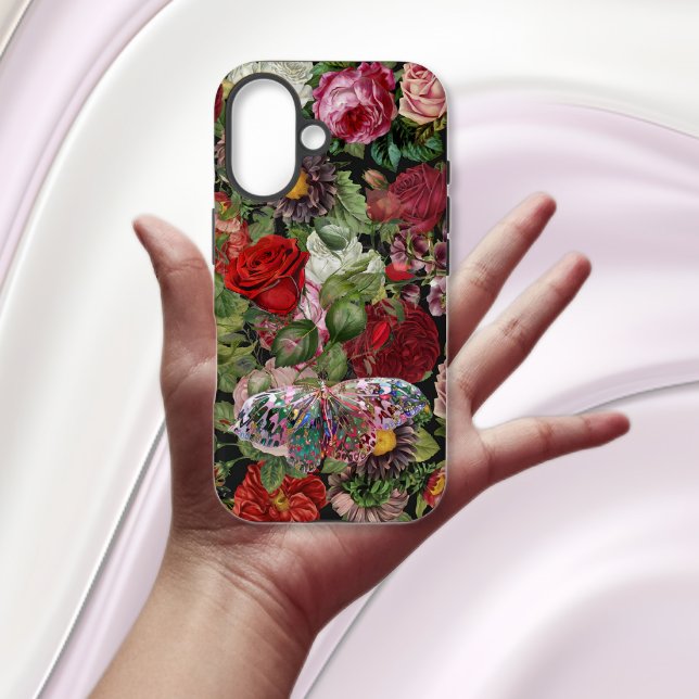 Boho Rose & Butterfly Case-Mate iPhone Hülle (Von Creator hochgeladen)