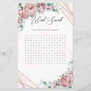 Boho Rose gold eucalyptus grün Word-Suche