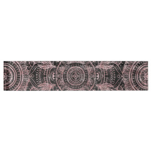 Boho Rose Gold Gray Mandala Elegantes Design Namensplakette