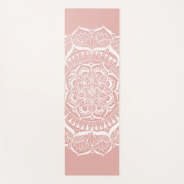 Boho Rose Gold Mandala Yogamatte