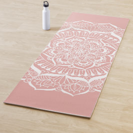 Boho Rose Gold Mandala Yogamatte