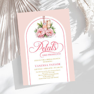 Boho-Rosé und goldene Hochzeitsdusche-Einladungsvo Einladung