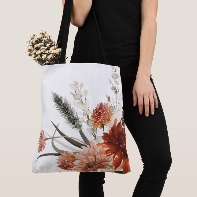 Boho-Rost-Blumen-Herbststrauß (Von Nahem)