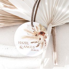 Boho Rust Gastgeschenk Hochzeit Tags Danke, HAZEL Geschenkanhänger