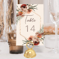 Boho Rust & Neutral Cream Fall Floral Wedding