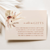 Boho Rust Terracotta Hochzeitsgeschenke