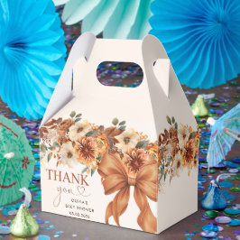 Boho Rustic Fall Floral Baby Shower Party Geschenkschachtel