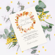 Boho Rustic Floral Herbst Fall Hochzeit