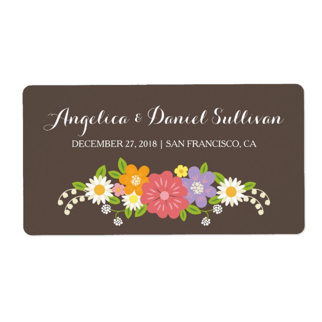 Boho Rustic Floral Wreath Wedding (Vorne)