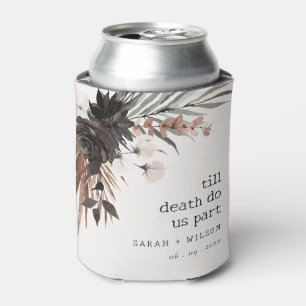 Boho Rustic Gothic Rust Black Botanical Wedding Dosenkühler