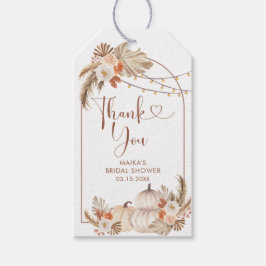 Boho Rustic Pumpkin Fall in der Liebe Danke Tag Geschenkanhänger