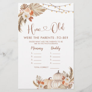 Boho Rustic Pumpkin Fall in der Liebe wie alte Elt