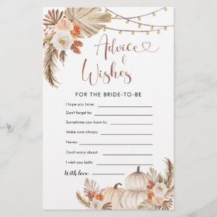 Boho Rustic Pumpkin Fall in Liebe Beratung und Wün