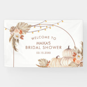 Boho Rustic Pumpkin Fall Liebe Große Banner