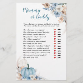 Boho Rustic Pumpkin Fall Mommy oder Daddy Games