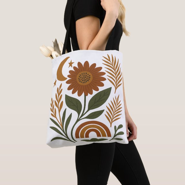 Boho Rustic Sonnenblume & Regenbogen  (Von Nahem)
