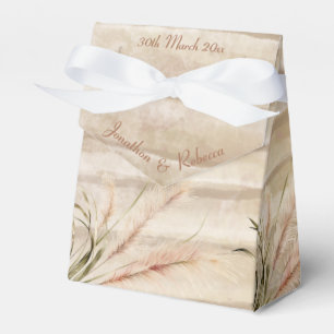 Boho rustikale Pampas Grass Gastgeschenk Hochzeit Geschenkschachtel