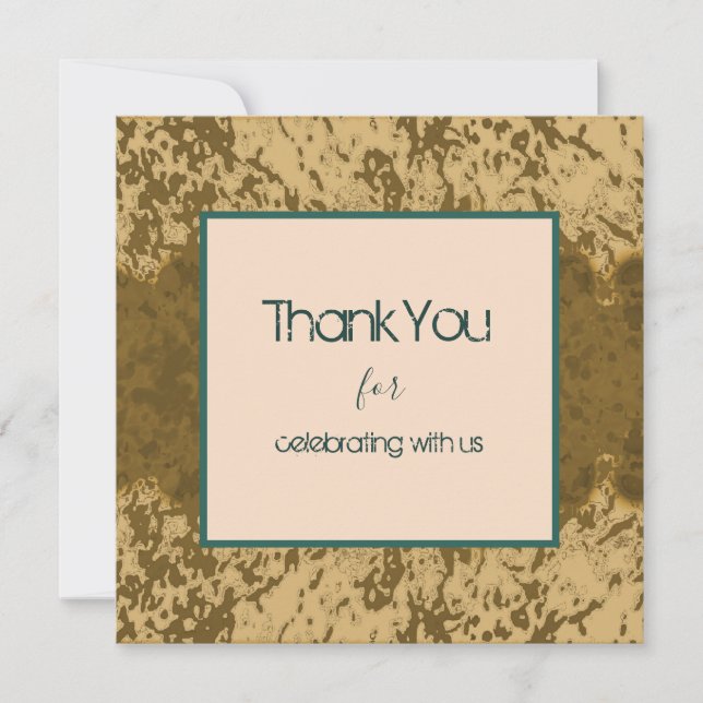 Boho Rustikaler Spritzer Aquamarine Rahmengestaltu (Vorderseite)