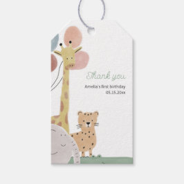 Boho Safari Animal Geschenkanhänger