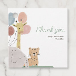 Boho Safari Animal Vielen Dank für Ihre Unterstütz Geschenkanhänger