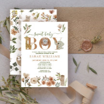 Boho Safari Animals Sweet Baby Boy Baby Dusche