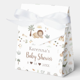 Boho-Safari-Aquarell-Baby-Party Geschenkschachtel