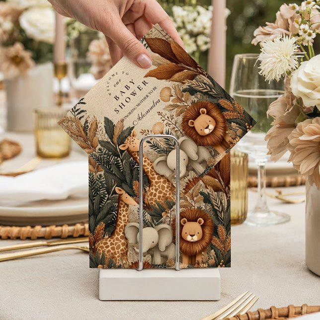 Boho-Safari-Baby-Party Serviette (Von Creator hochgeladen)