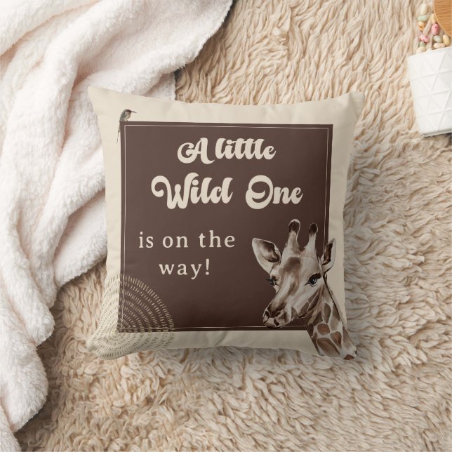 Boho Safari Giraffe Babydusche Kissen (Decke)