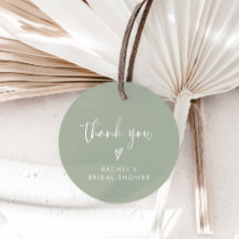 Boho Sage Green Brautparty Vielen Dank