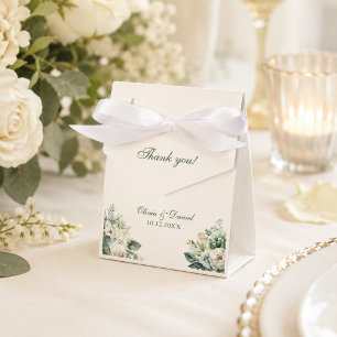 Boho-Sagegrün- und Elfenblumen-Hochzeit Geschenkschachtel