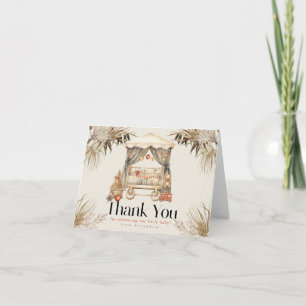 Boho Santa Baby Weihnachtskrippe Kinderdusche Dankeskarte