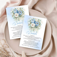 Boho Saphirblau Weiße Pfingstrosen Hochzeitsdetail