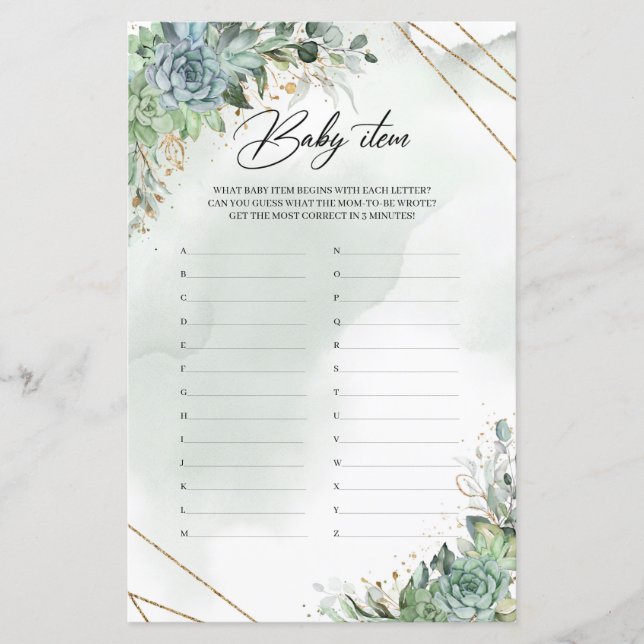 Boho saugt grünes Blattgold Rahmen Babyartikel (Vorderseite)