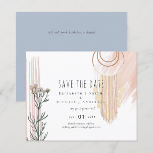 Boho Save the Date Dream Catcher Theme