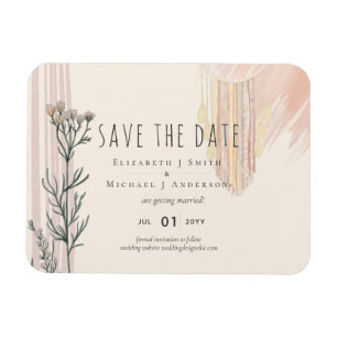 Boho Save the Date Dream Catcher Theme Magnet