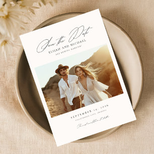Boho Save the Date   Foto Elegant Save the Date Einladung