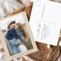 Boho Save the Date Foto Minimal Script