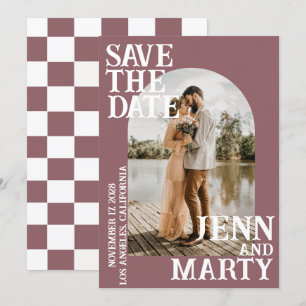 Boho Save-the-Date, Foto-Minimalist Save-the-Date Einladung